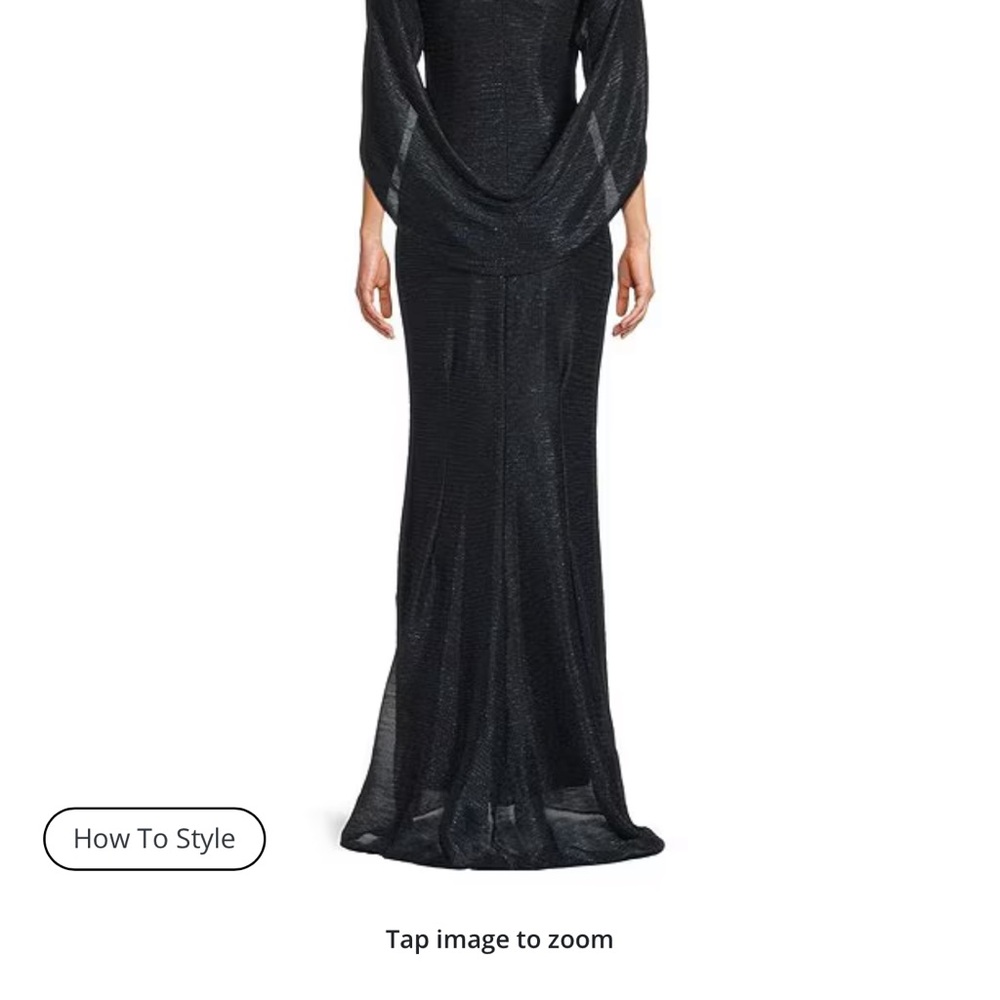 Betsy & Adam Black Maxi Dress
